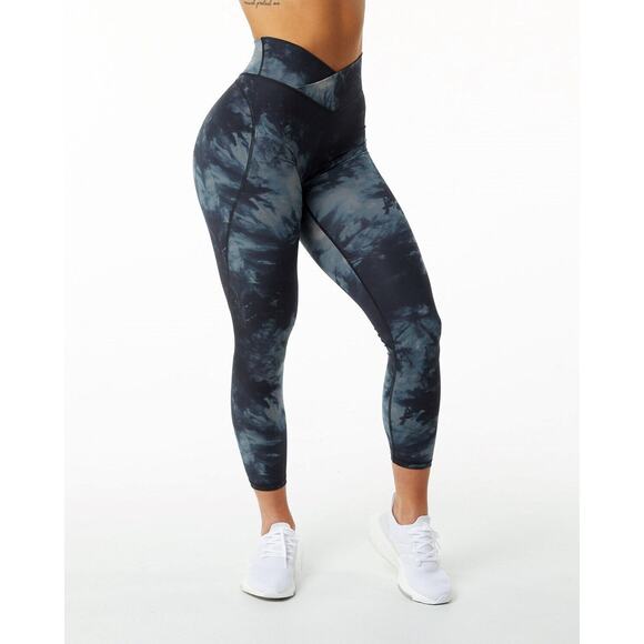 Alphalete Pants - Alphalete All Purpose Legging Pants Blue Oil Strain Leggings No Size XXS or XS